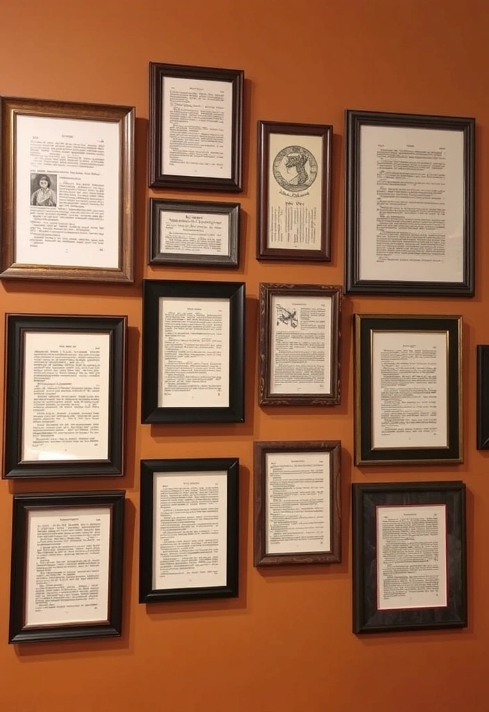 14 DIY Wall Art Projects That'll Impress Your Guests (You Won't Believe How Easy #6 Is!) - 7. Vintage Book Page Art