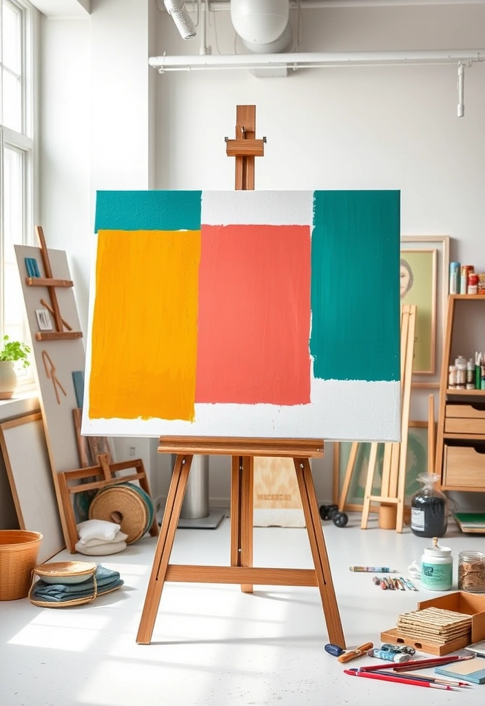 14 DIY Wall Art Projects That'll Impress Your Guests (You Won't Believe How Easy #6 Is!) - 13. Color Block Wall Art