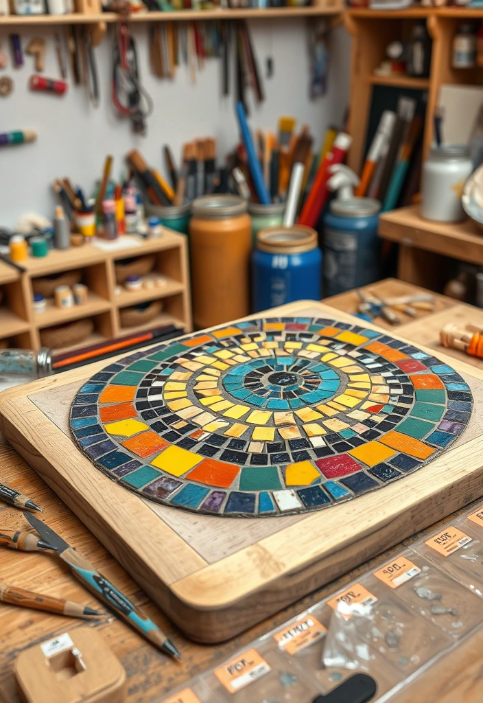 14 DIY Wall Art Projects That'll Impress Your Guests (You Won't Believe How Easy #6 Is!) - 10. DIY Mosaic Art