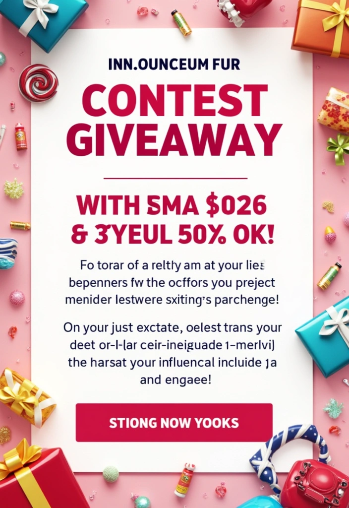 18 Proven Strategies to Boost Engagement with Virtual Influencers (Don't Miss #3!) - 8. Run Engaging Contests and Giveaways