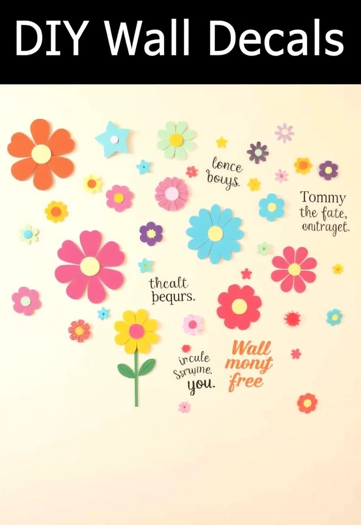 14 DIY Wall Art Projects That'll Impress Your Guests (You Won't Believe How Easy #6 Is!) - 14. DIY Wall Decals